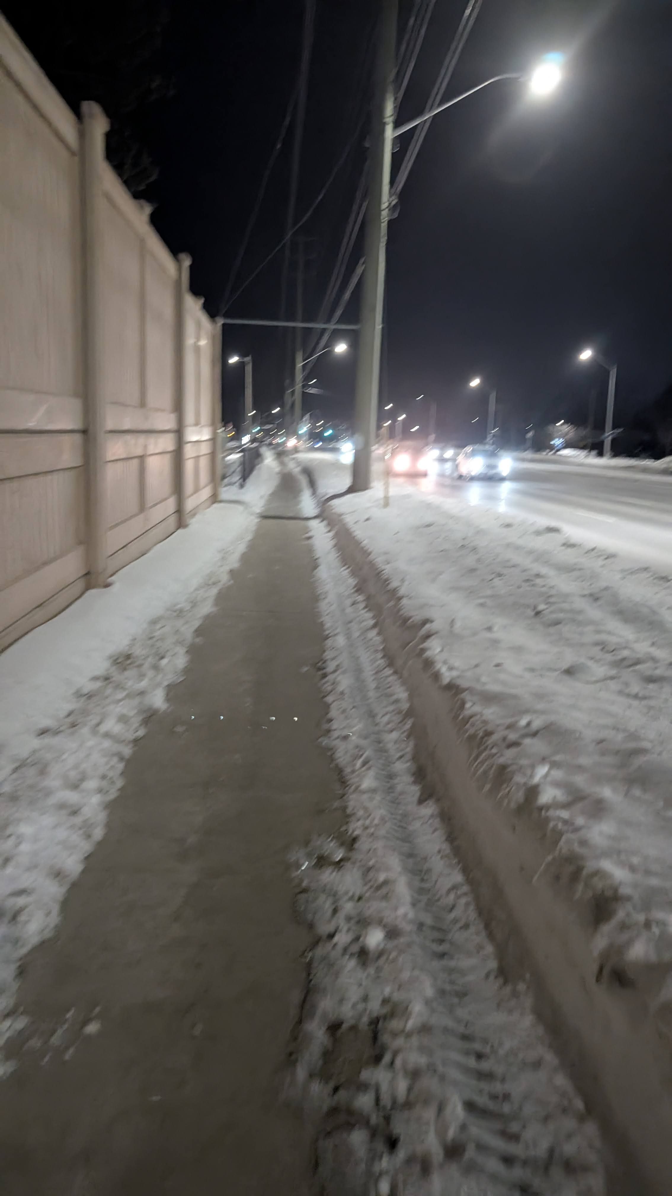 I was walking home and recorded the passing cars.