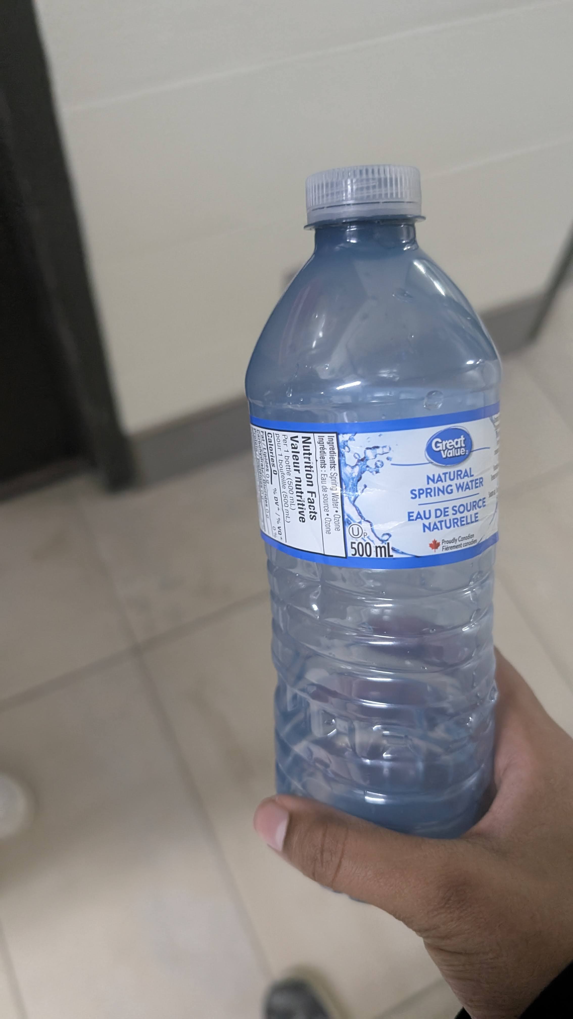 Recorded while drinking water from a plastic waterbottle.