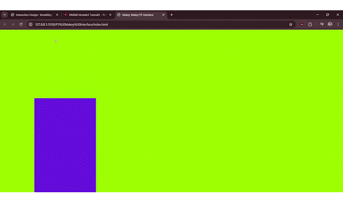 Module 3 tutorial 1 exploration and experimentation with p5.js sketch1.js code.