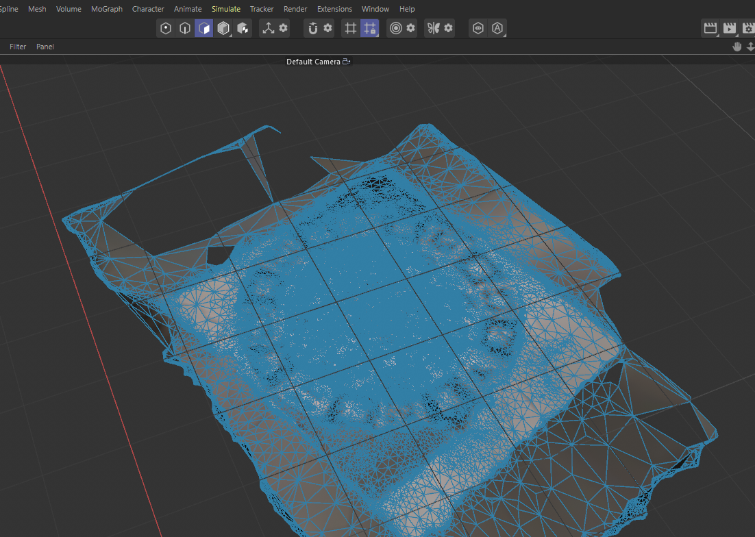 My turtle object was one of my best scanned objects. It was well rendered in scaniverse but it looks a bit blurry in C4D even with the render viewport. Also had to be cropped.